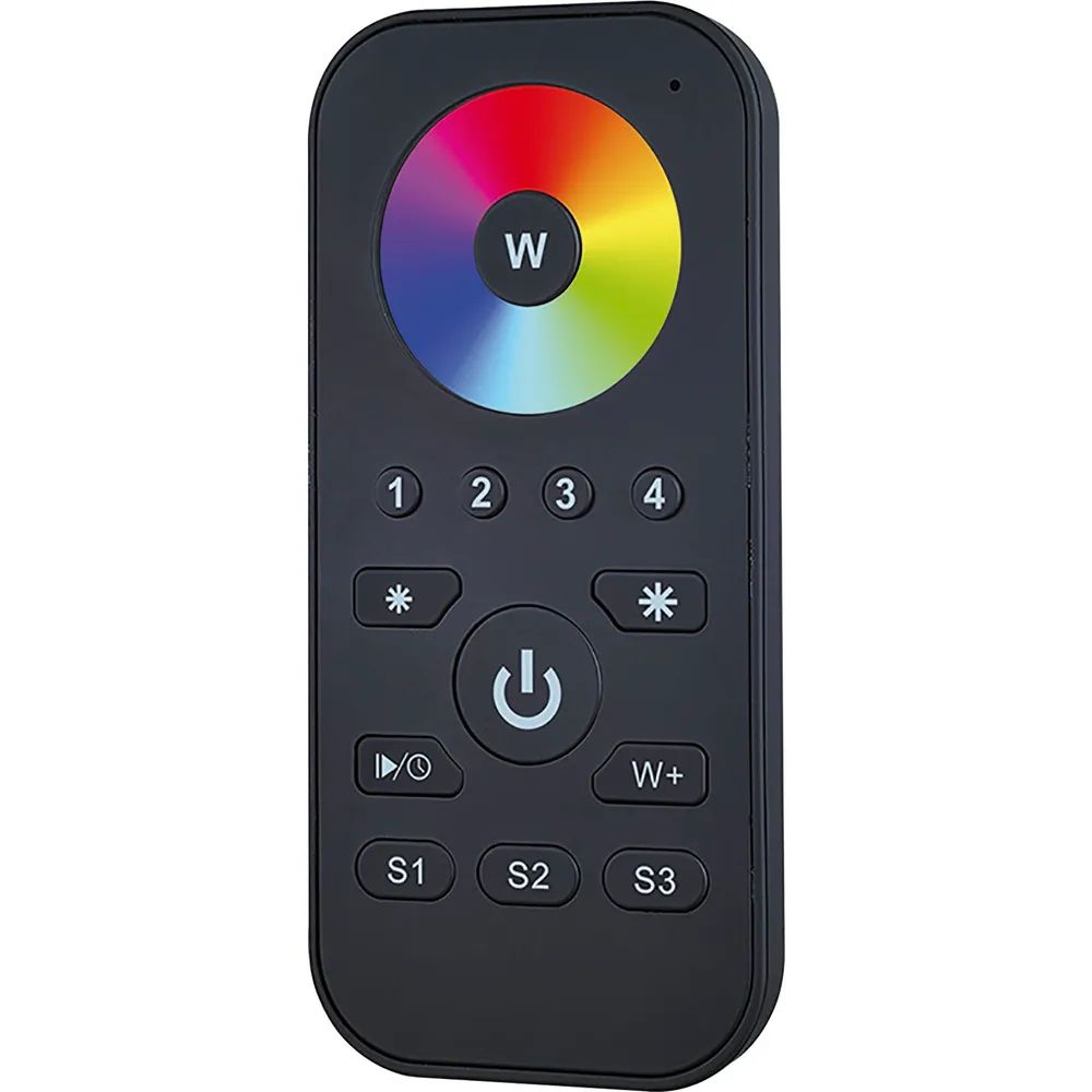 MCLED RF-Fernbedienung RGBW 4 Kanal schwarz inkl. Wandhalterung