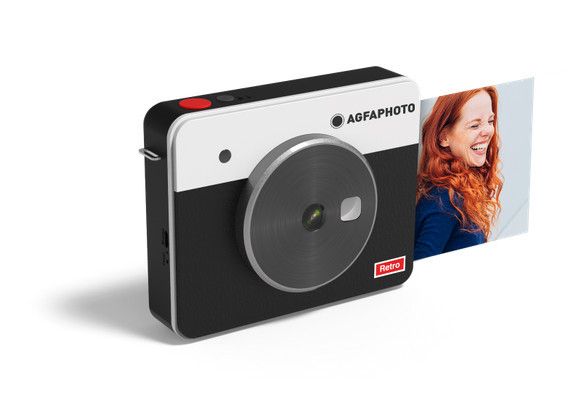 AGFAPHOTO Sofortbildkamera 10MP 1.7''LCD BT inkl.Patrone f.8Fotos sw
