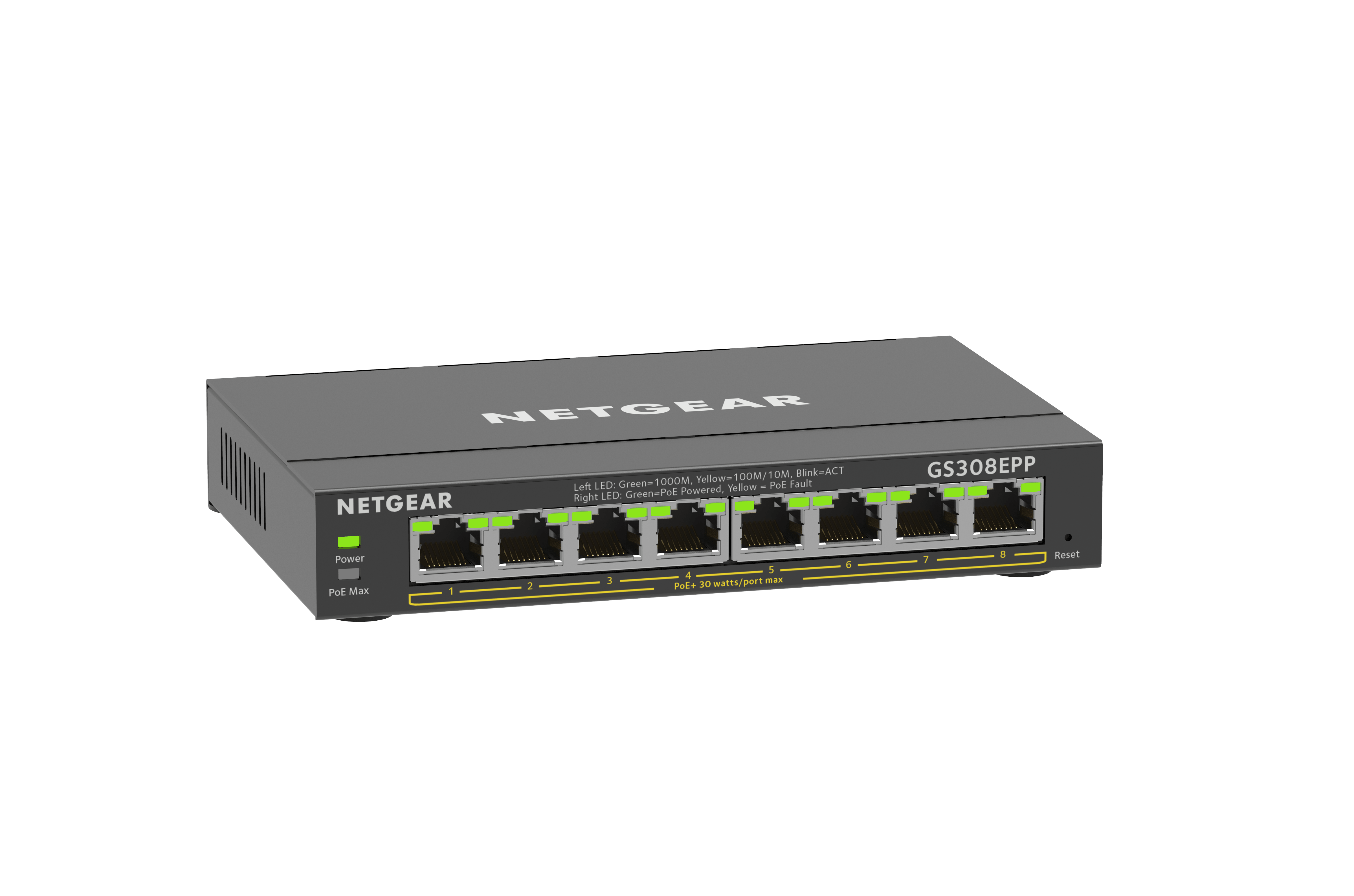 Netgear Plus GS308EPP - Switch - Smart - 8 x 10/100/1000 (PoE+)