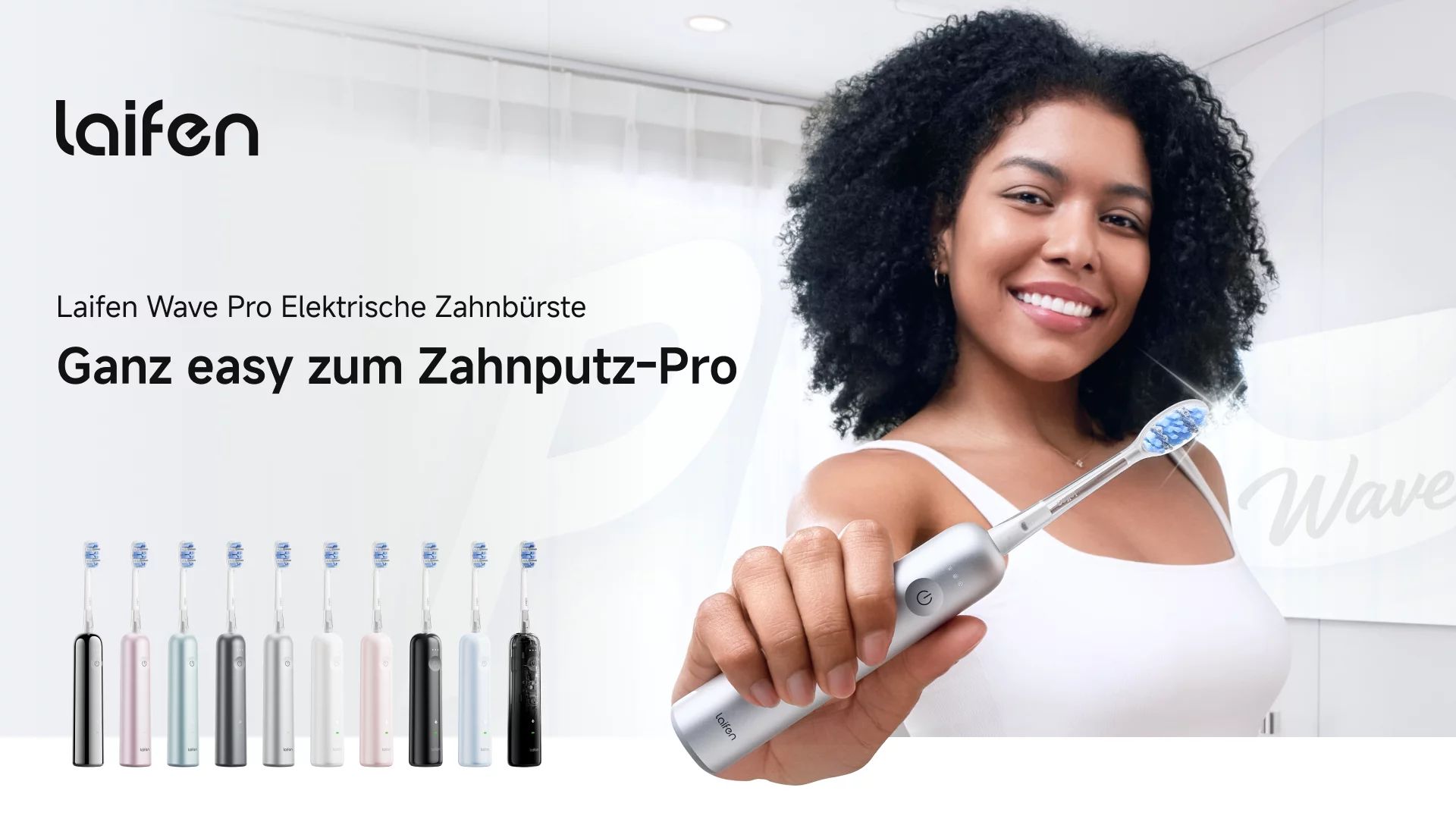 Laifen Wave Pro Electric Toothbrush - Polished Stainless Steel