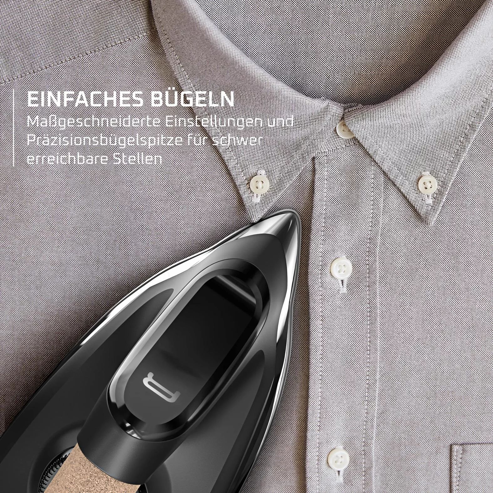 Rowenta VR7443 Dampfbügelstation Force Pro 350 - Schwarz & Dunkelrot