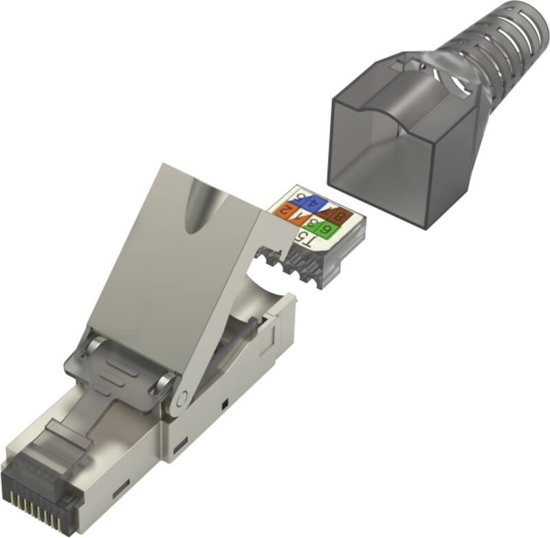 Hama 200773 Netzwerkstecker, CAT-6a,werkzeuglos