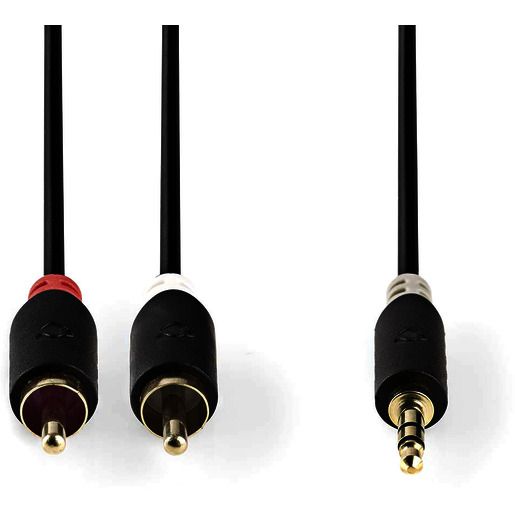 Nedis STEREO-AUDIOKABEL 3,5-2XRCA 1M / NEDIS CABW22200AT10 ANTH CABW22200AT10
