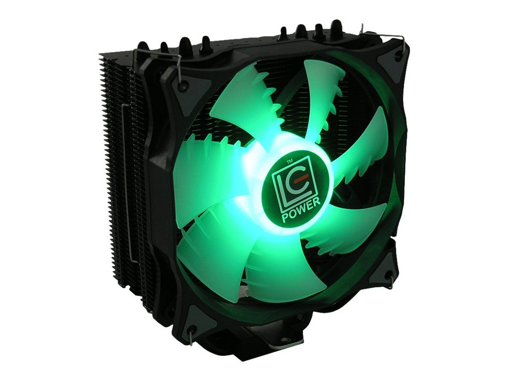 LC-Power Cosmo Cool LC-CC-120-RGB - Prozessor-Luftkühler - (für: LGA775, LGA1156, AM2, AM2+, LGA1366, AM3, LGA1155, AM3+, LGA2011, FM1, FM2, LGA1150, LGA2011-3, LGA1151, AM4, LGA2066)