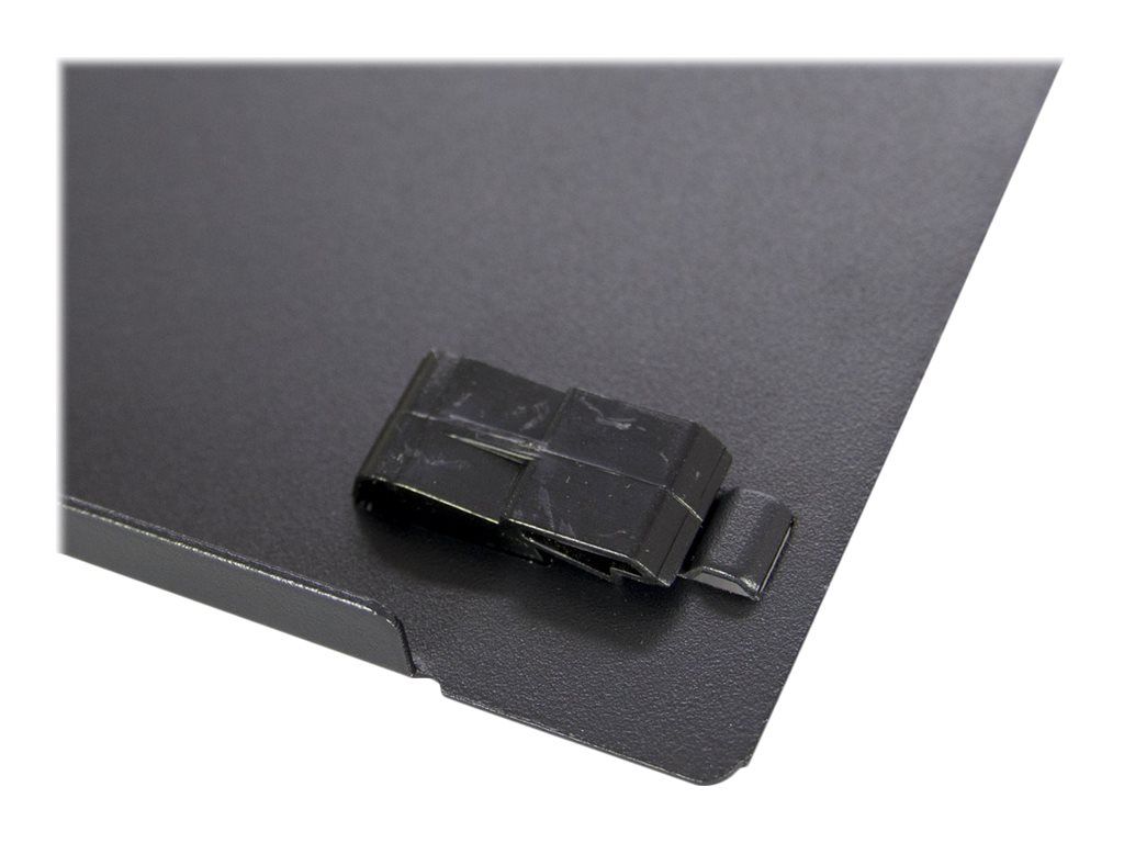 Inter-Tech Blindplatte - Schwarz, RAL 9005 - 1U - 48.3 cm (19")
