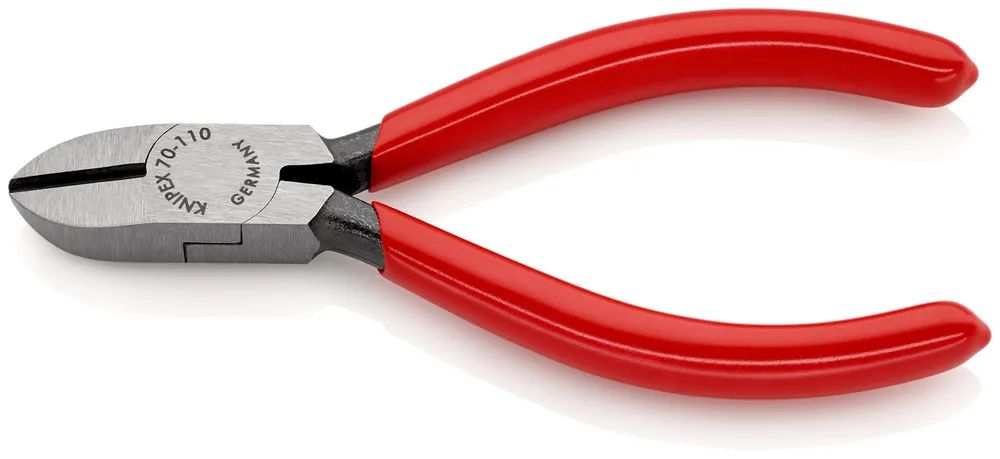 KNIPEX Seitenschneider mit Kunststoff überzogen schwarz atramentiert 110 mm