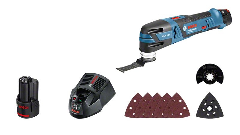 Bosch Professional GOP 12V-28 L-Boxx + Akkus