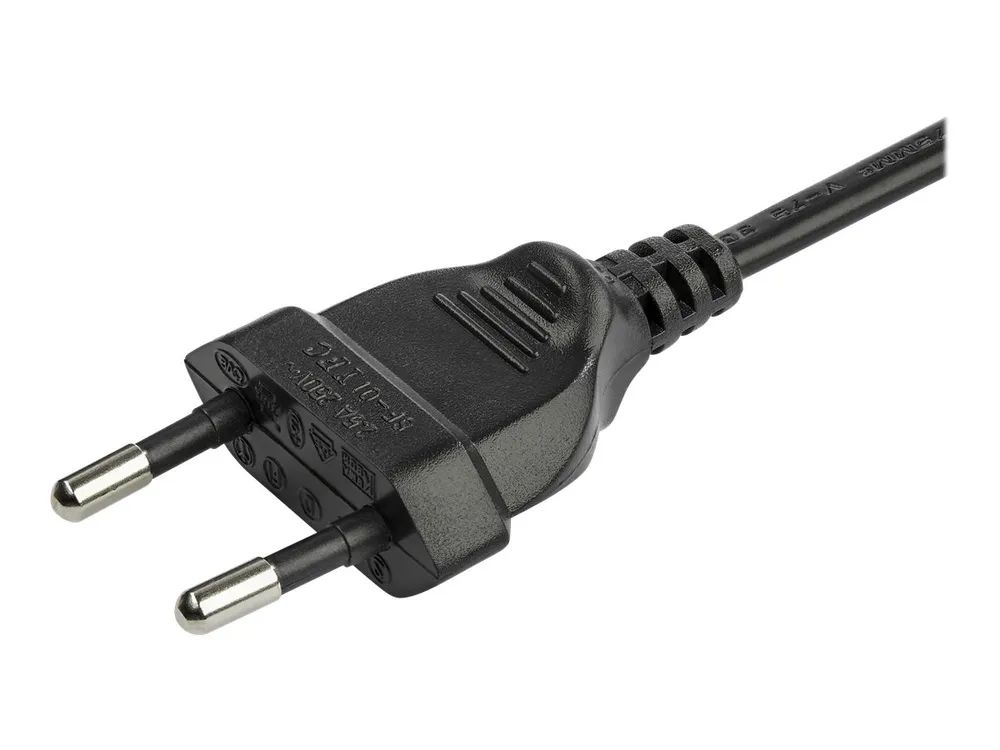 StarTech.com 3 m Laptop Stromkabel, Eurostecker auf C7 Stecker, 2.5A 250V - Stromkabel - Eurostecker (S)