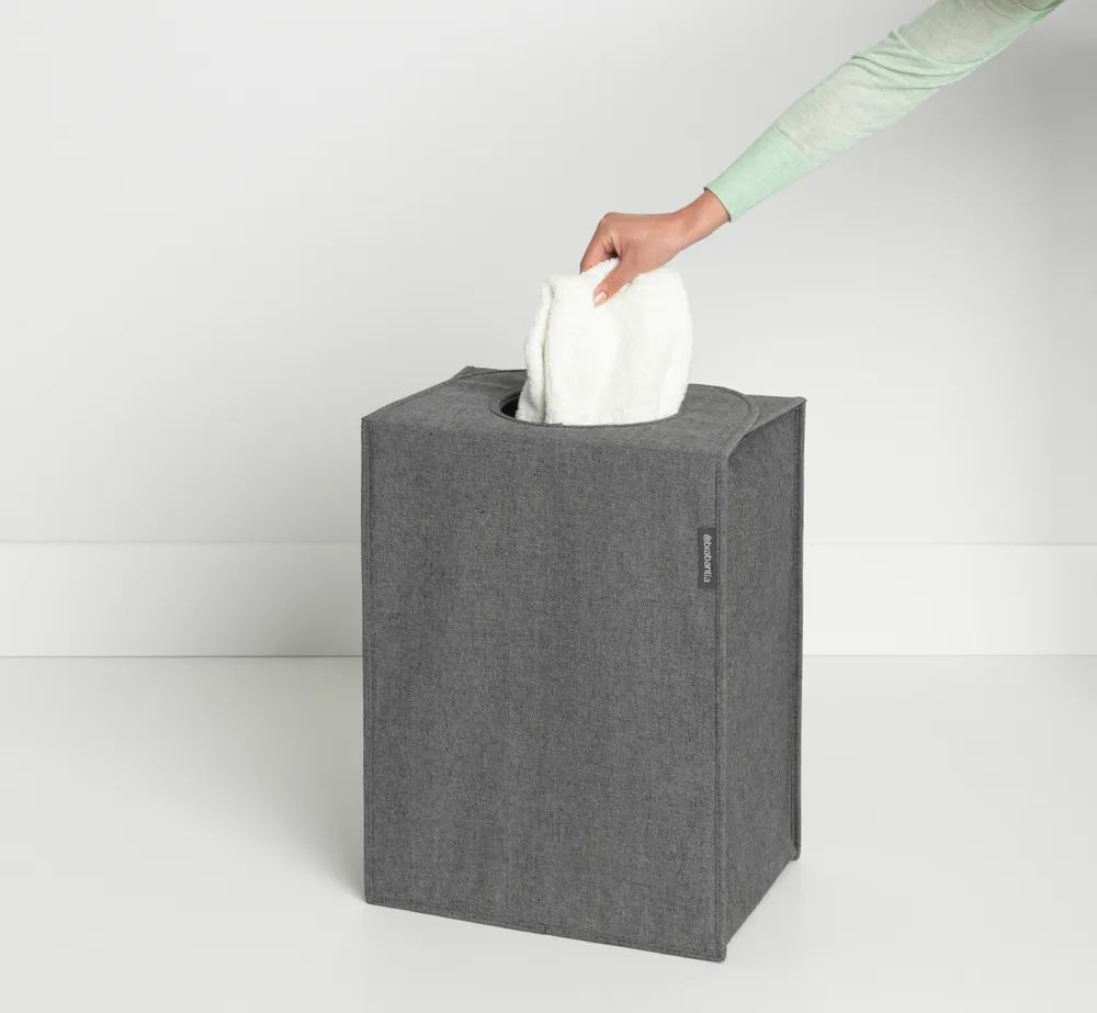 Brabantia Wäschekorbtasche rechteckig, 55L - Pepper Black