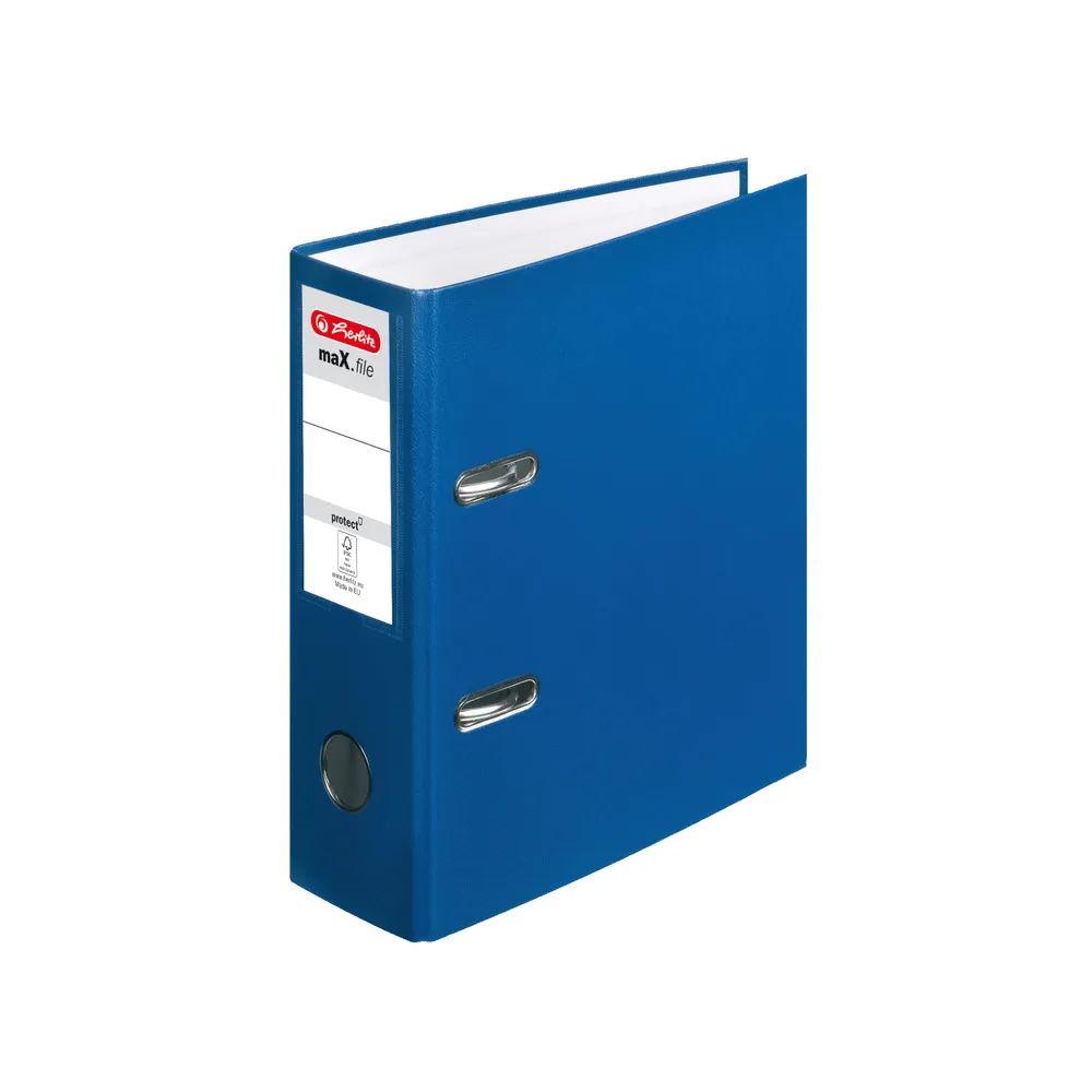 herlitz Ordner maX.file protect A5 hoch 8cm blau