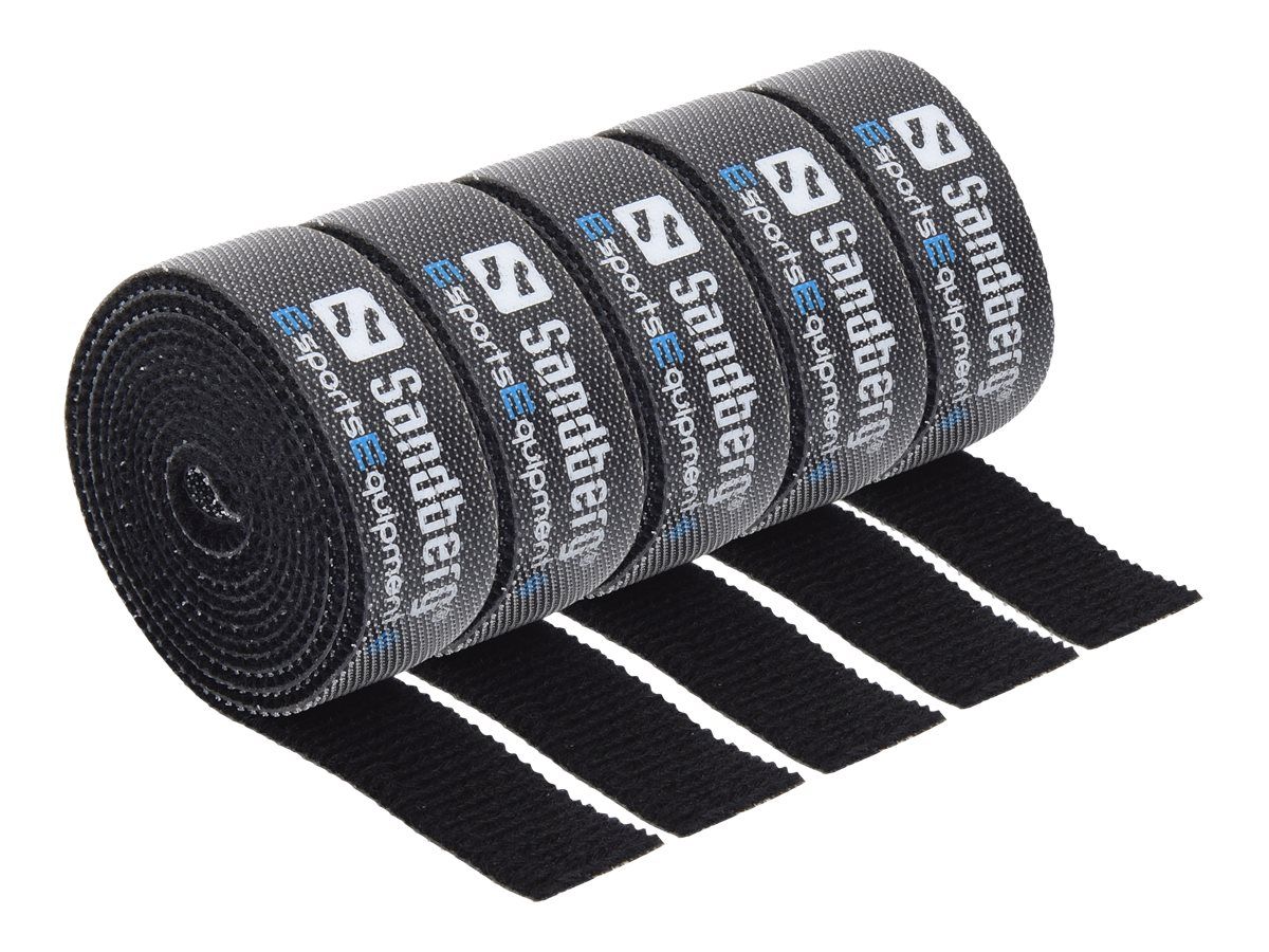 SANDBERG Cable Velcro Strap - Kabelverbindung - 1 m (Packung mit 5)
