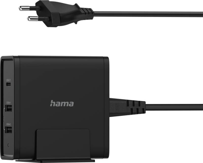 Hama 200017 USB Ladestation, 3 Ports, 65W
