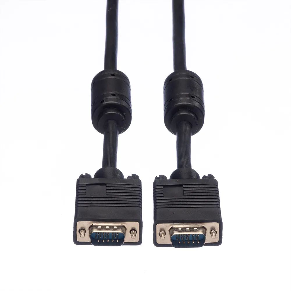 ROLINE SVGA-Kabel HD15 ST - ST mit Ferritkern, 2 m