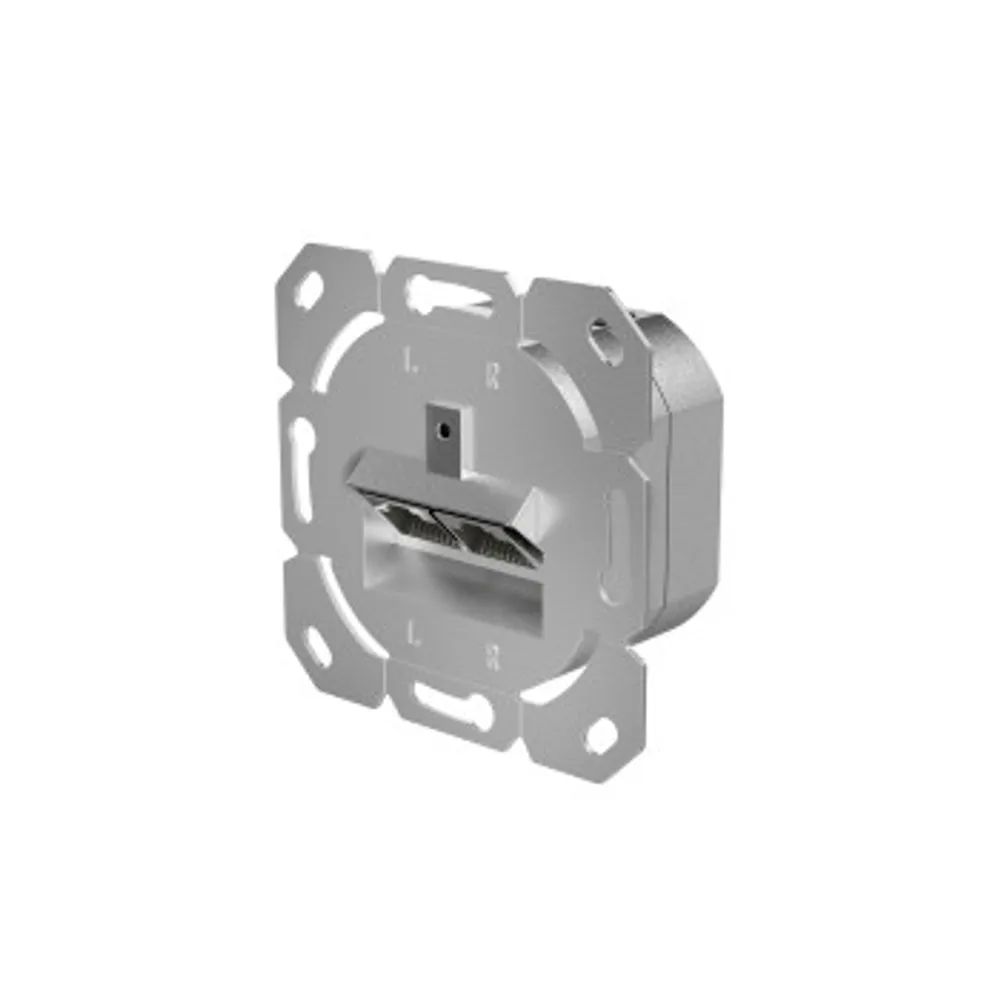 Hama Netzwerkdose, CAT-6a, 10 Gbit/s, geschirmt, 2 Ports, Unterputz
