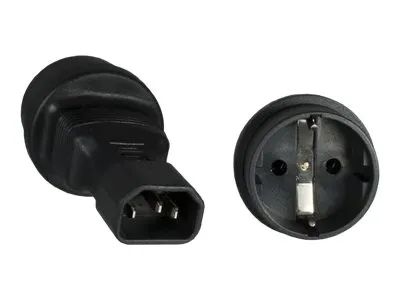 MicroConnect Adapter für Power Connector - IEC 60320 C14 zu power CEE 7/7 (W)