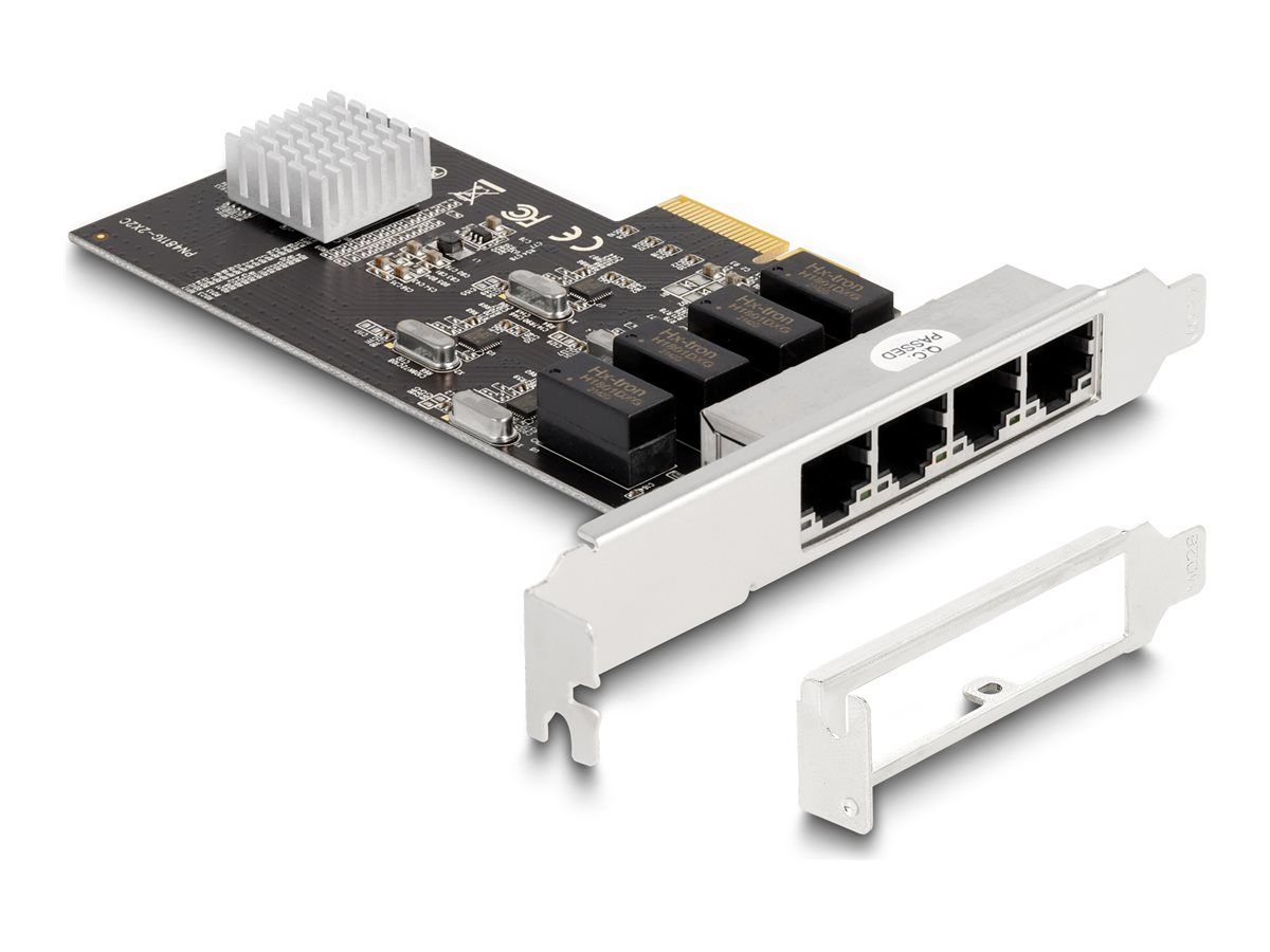 Delock PCI Express x4 Karte 4 x RJ45 Gigabit LAN RTL8111