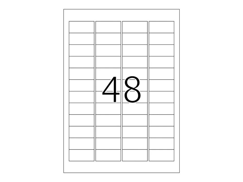 HERMA Special - Weiß - 45.7 x 21.2 mm 1200 Etikett(en) (25 Bogen x 48)