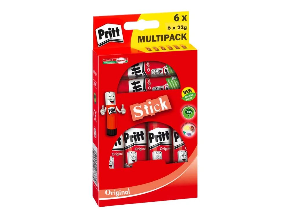 Henkel Pritt Original - Klebestick - 20 g - nicht permanent (Packung mit 6)