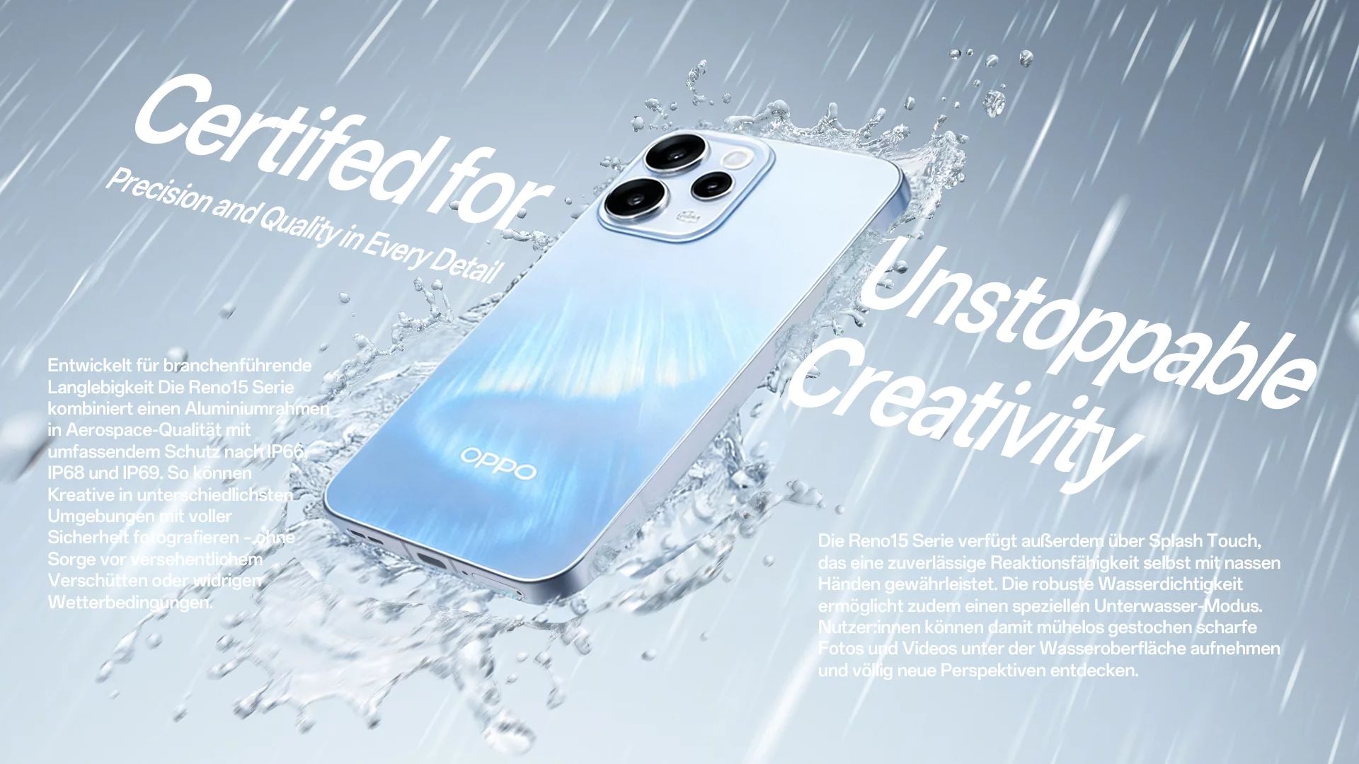 OPPO Reno15 FS 5G, 8/512, Aurora Blue