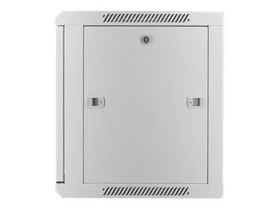 Intellinet Network Cabinet, Wall Mount (Standard), 9U, Usable Depth 350mm/Width 540mm, Grey, Assembled, Max 60kg, Metal & Glass Door, Back Panel, Removeable Sides, Suitable also for use on desk or floor, 19",Parts for wall install (eg screws/rawl plu