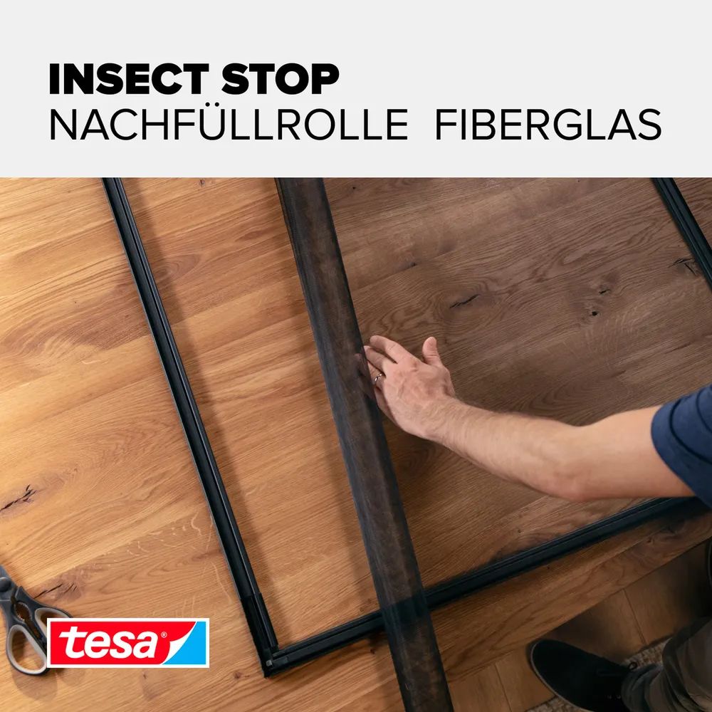 tesa® Fiberglas-Fliegengitter 1,20 x 2,50m, anthrazit