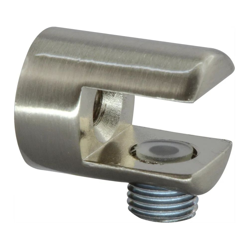 FONSEGRIVE Glastablar-Klemmträger Pescara, Glas 6-10 mm, Zamak Edelstahleffekt