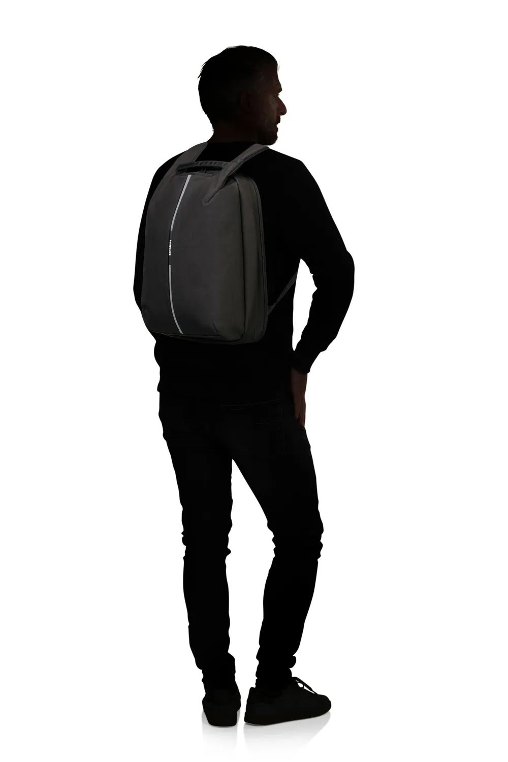 SAMSONITE SECURIPAK TRAVEL BACKPACK 15.6“ EXP, BLACK STEEL