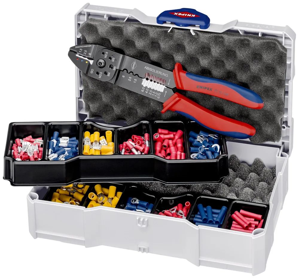 KNIPEX Crimp-Sortiment für Kabelverbinder 13-teilig 265 mm