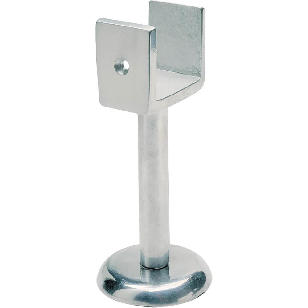 Schösswender Werke Gesellschaft m.b.H. Trennwandstütze U-förmig, Bodenabst. 102mm, Lichte Breite 40 mm, silber eloxiert