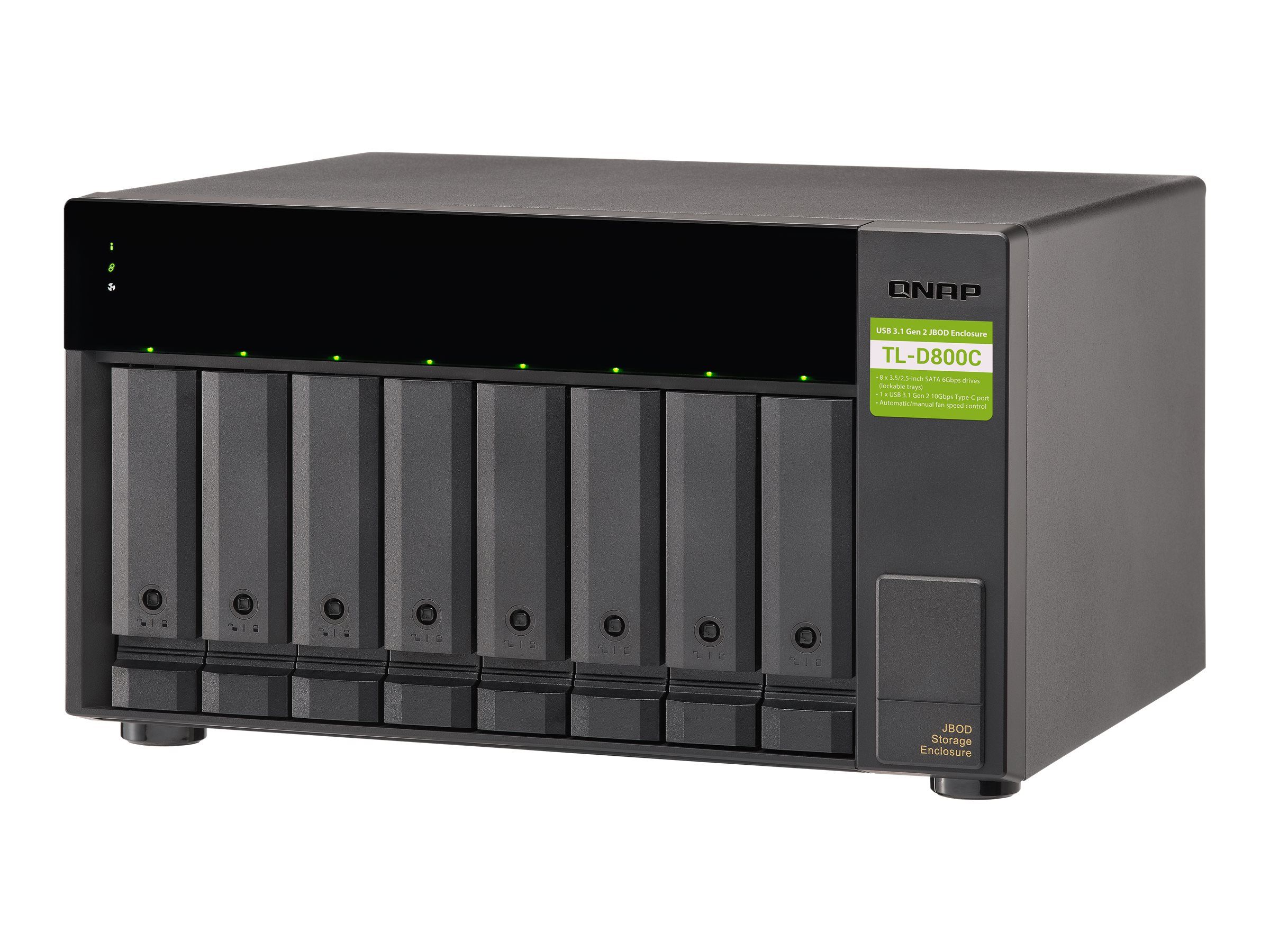 QNAP TL-D800C - Festplatten-Array - 8 Schächte (SATA-600)