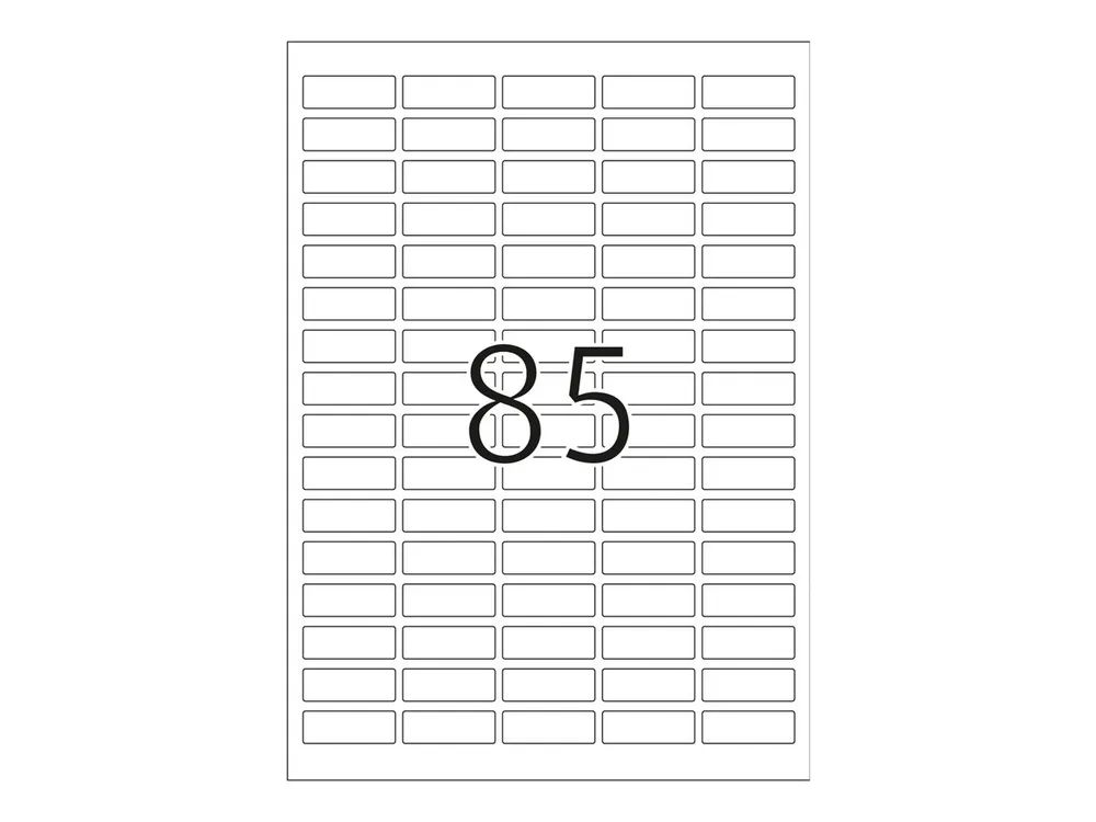 HERMA Papier - matt - selbstklebend - weiß - 37 x 13 mm 2125 Etikett(en) (25 Bogen x 85)