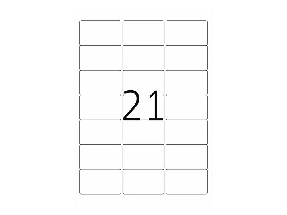 HERMA Premium - Papier - matt - permanent selbstklebend - weiß - 63.5 x 38.1 mm 2100 Etikett(en) (100 Bogen x 21)
