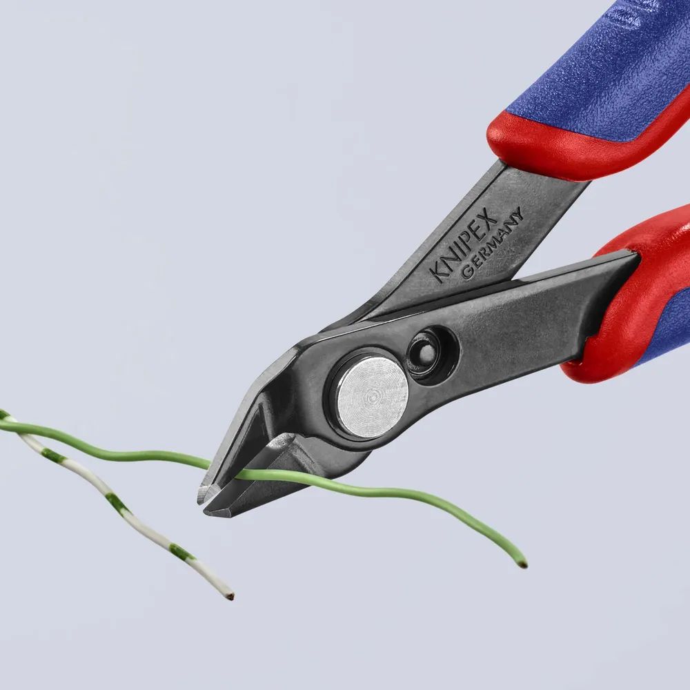 KNIPEX 78 81 125 Electronic Super Knips® mit Mehrkomponenten-Hüllen brüniert 125 mm