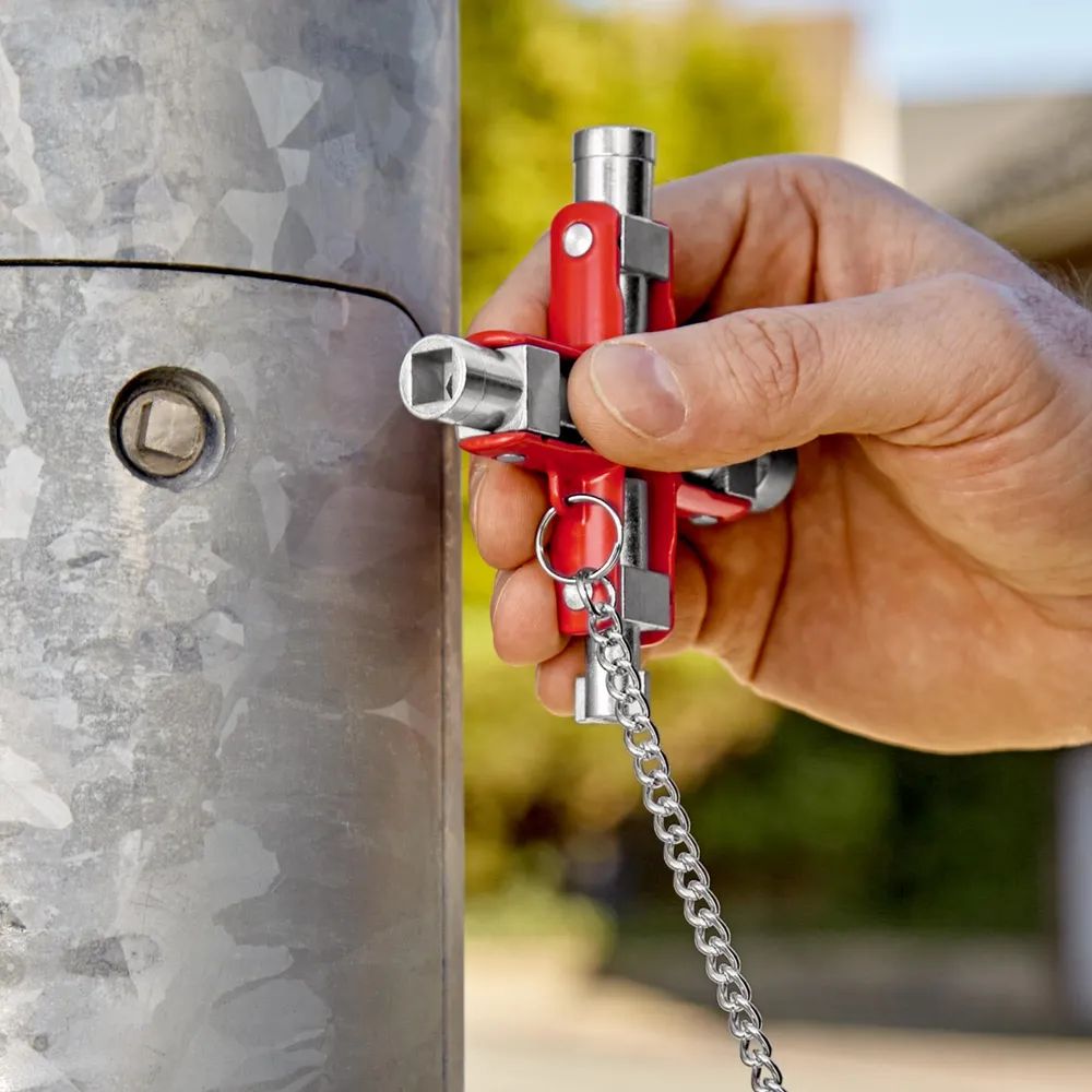 KNIPEX Universal-Schlüssel der Standard Schaltschrankschlüssel 96 mm