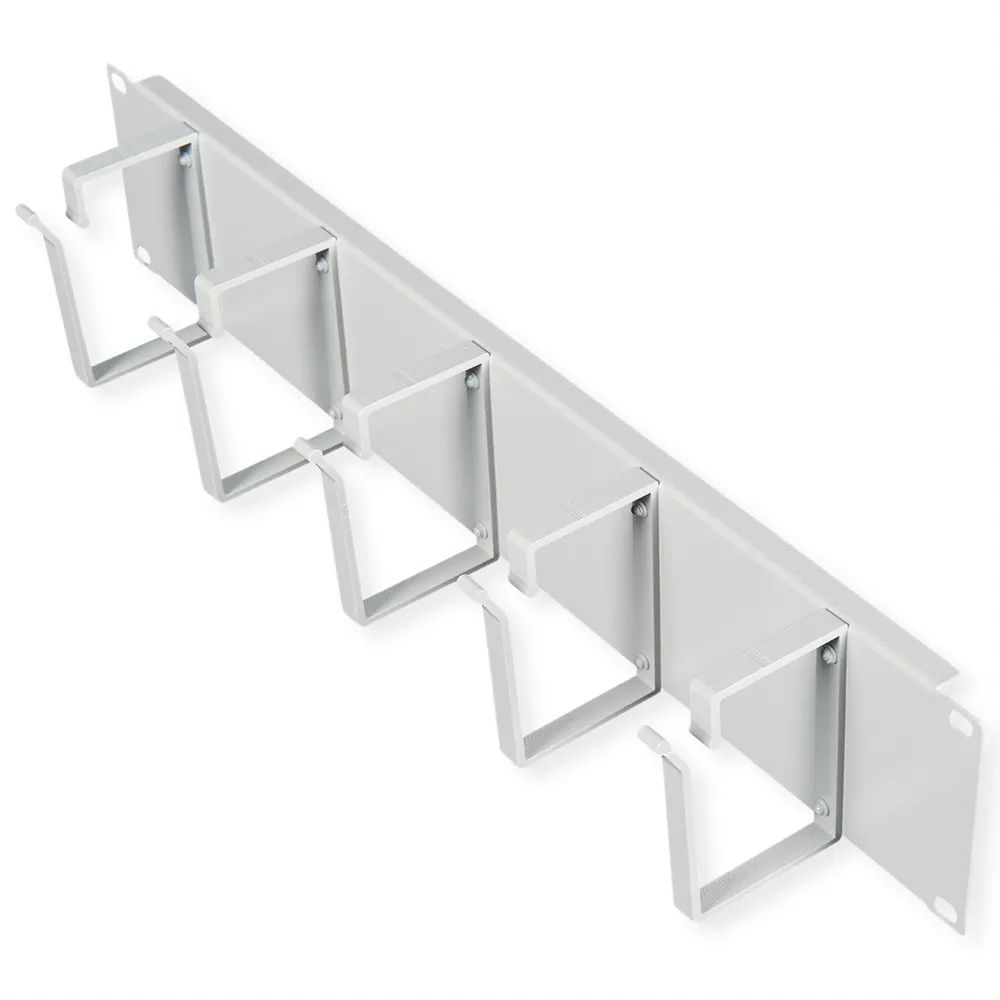 ROLINE Patch Panel - 85 x 60 mm - Hellgrau, RAL 7035 - 2U - 48.3 cm (19")