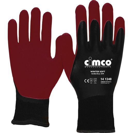 Cimco ARBEITSHANDSCHUH GR.11/XXL / CIMCO *SKINNY TOUCH*GR/ROT 141239