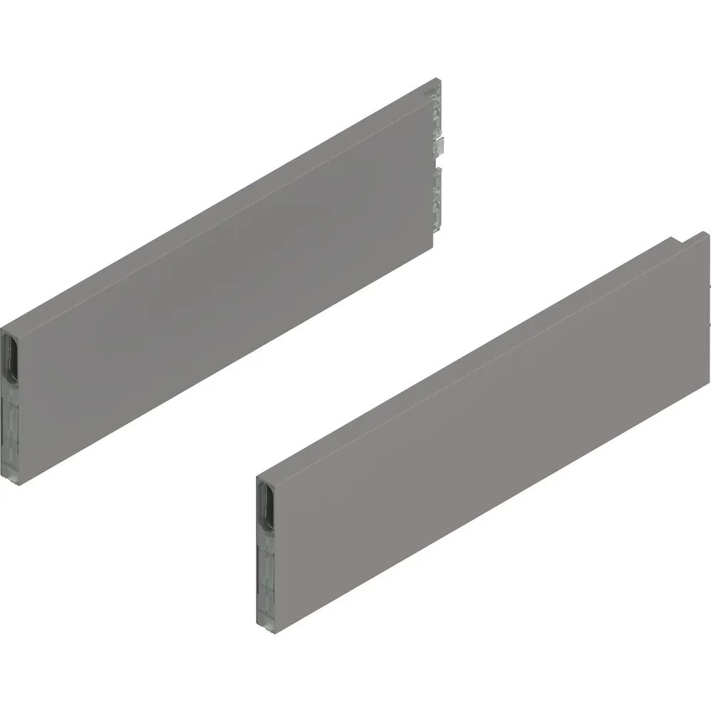 BLUM MERIVOBOX Boxcap Höhe E, NL 350, Indiumgrau-matt