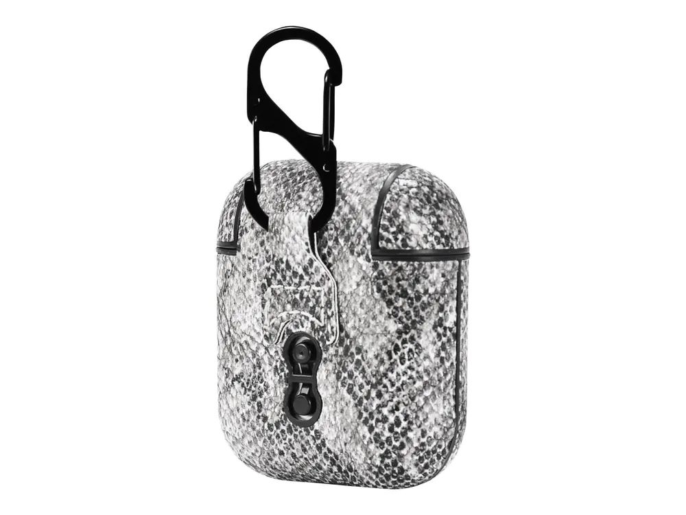 TerraTec Air Box - Tasche für Kopfhöhrer - Polycarbonat - Black Snake - für Apple AirPods (1. Generation, 2. Generation)