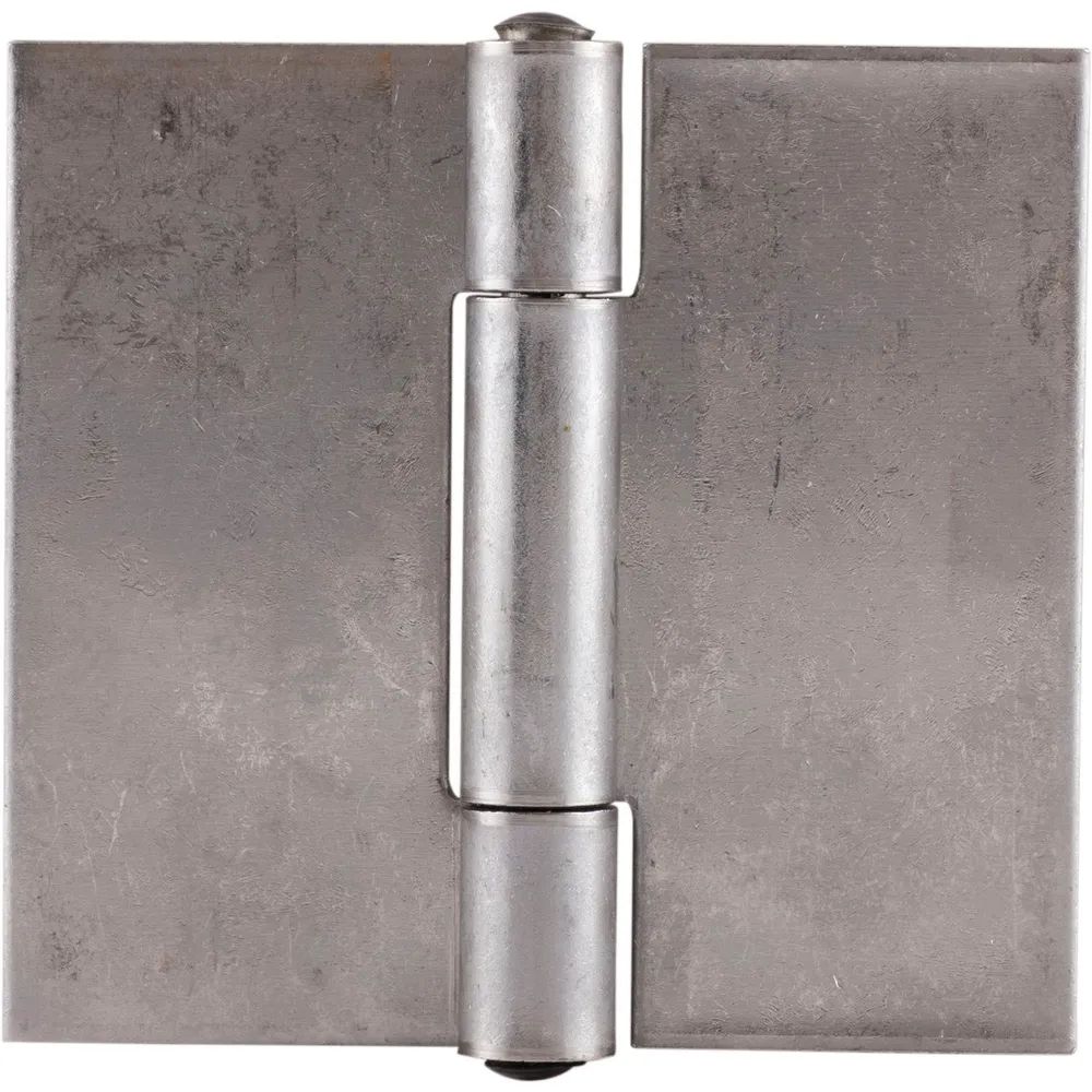 Charmag sa Fabrique de Charnieres Anschweißscharnier mit festem Stift, 65 x 60 x 2 mm,Rollen ø 9,3 mm, Edelstahl