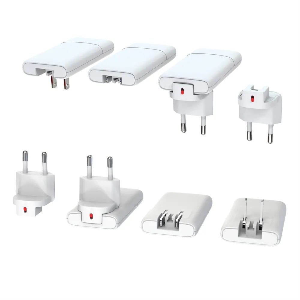 VALUE USB Charger mit Euro-/US-Stecker, 2 Ports Typ A+C, 65W