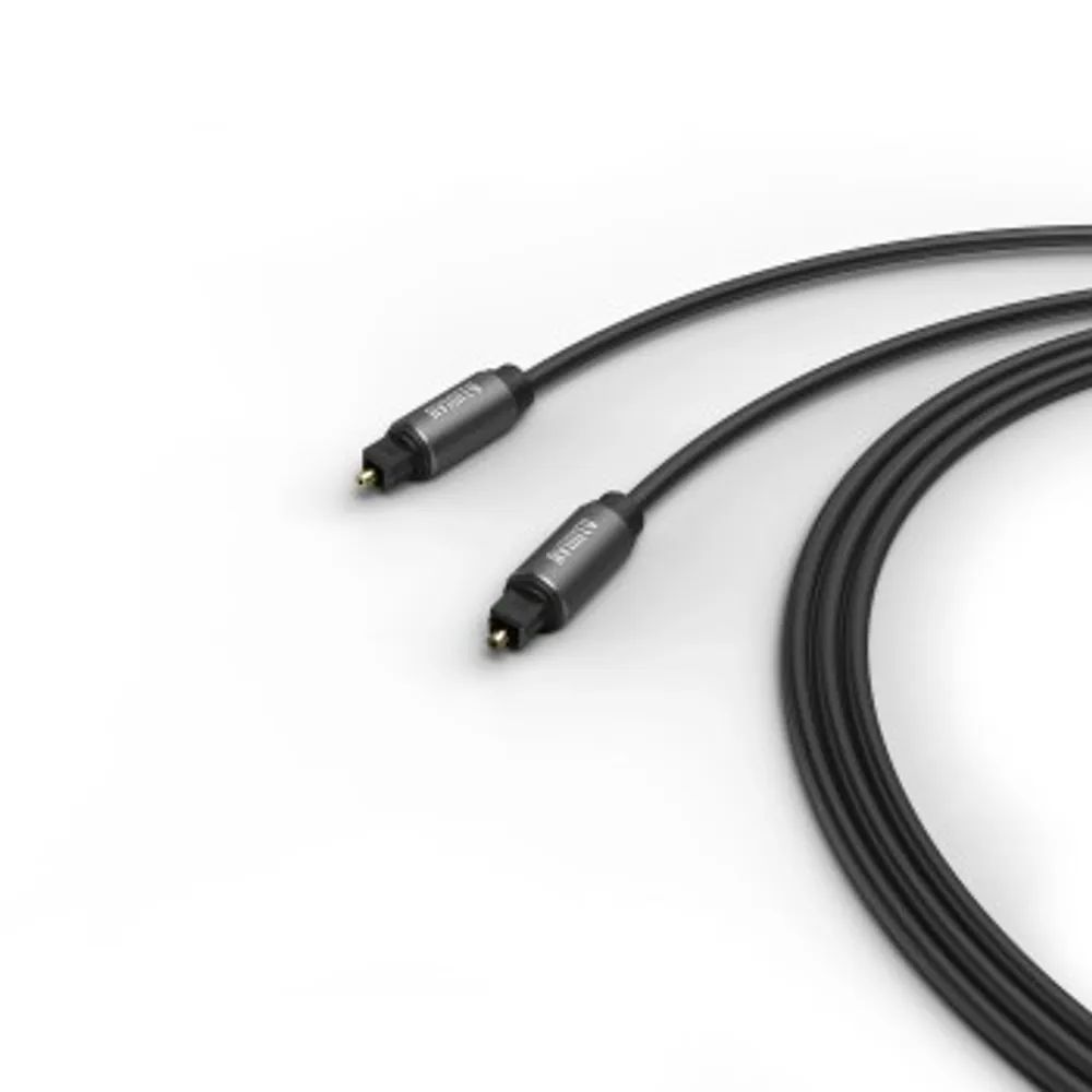 Avinity Audio-Lichtleiter-Kabel, ODT-Stecker (Toslink), Metall, 3,0 m