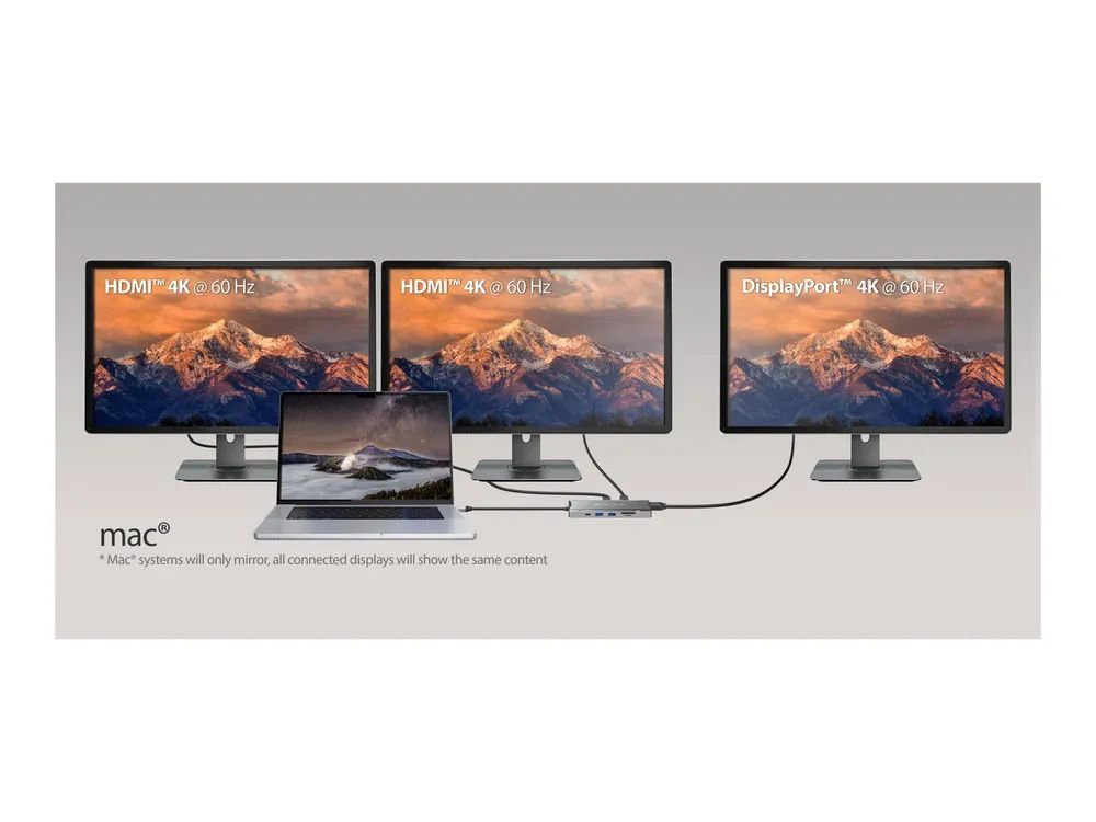 j5create JCD397-N - Mini-Dock - USB-C / USB4 / Thunderbolt 3 / Thunderbolt 4