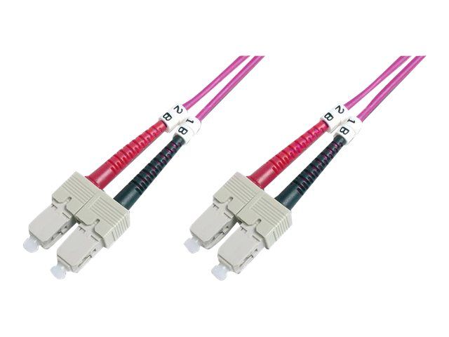DIGITUS LWL Multimode Patchkabel, OM4, SC / SC
