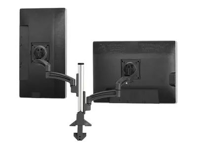 Chief Kontour Articulating Colum Dual Monitor Desk Mount - For Displays 10-32" - Black - Befestigungskit (Tischmontage, Spalte, 2 Gelenkarme)