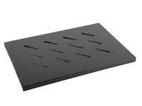 Lanberg AK-1001-B - Regalboden - Schwarz - Metall - 120 kg - 1U - 48,3 cm (19 Zoll)