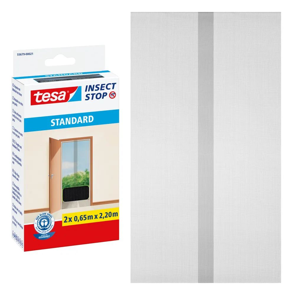tesa® Insektenschutz Tür Standard 2,00 × 0,65 × 2,20 m, anthrazit