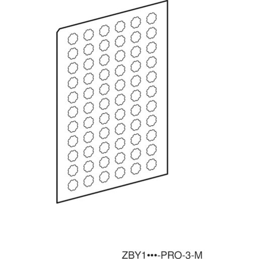 Schneider Electric EINLEGESCHILDER TRANSPARENT PF / SCHN.E ZBY1912
