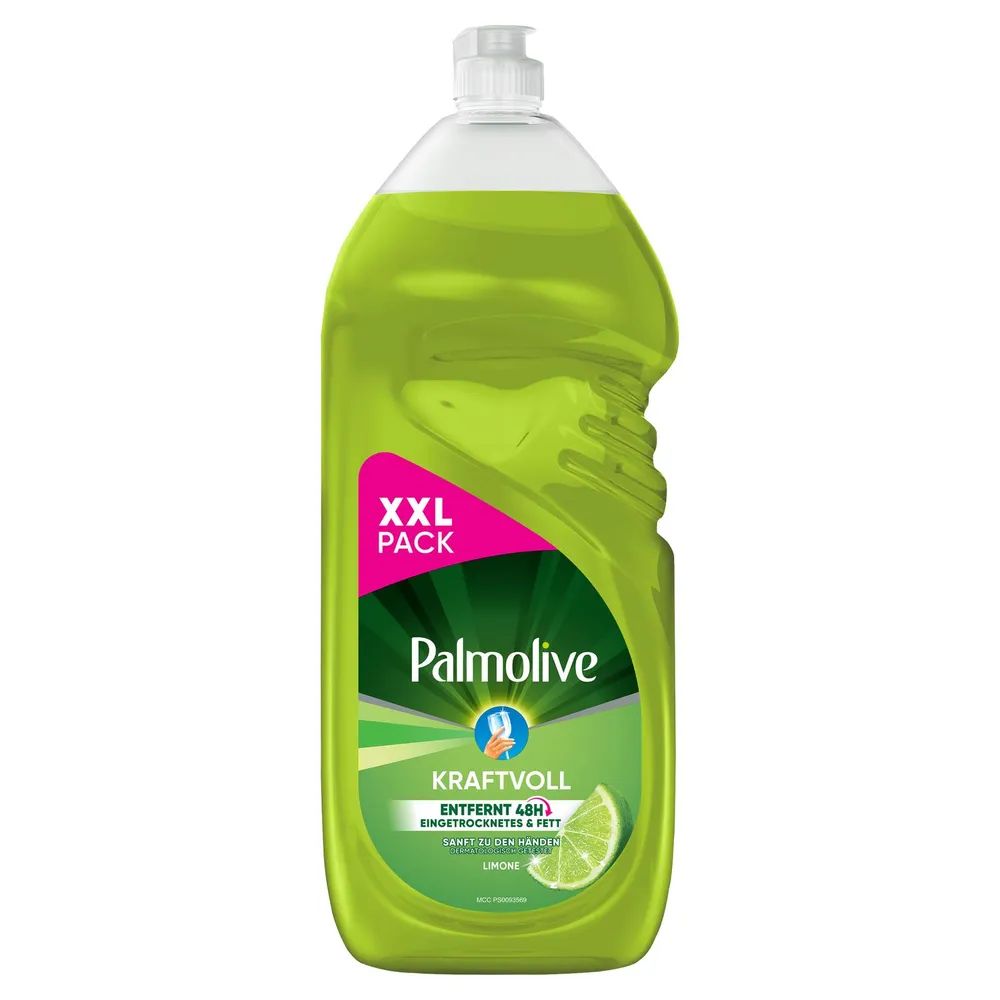 Palmolive Limone Geschirrspülmittel, Kraftvoll gegen Fett und Eingebranntes, 1,5L XXL Pack