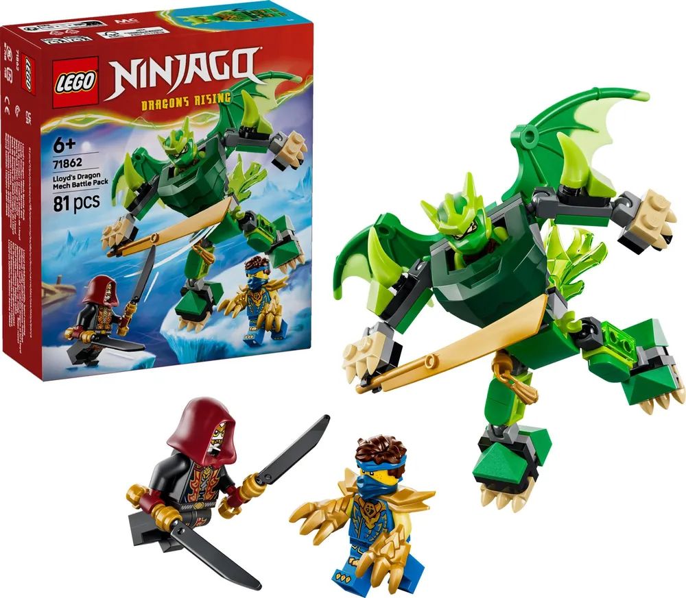 LEGO 71862 Ninjago Lloyds Drachen-Mech Battle Set