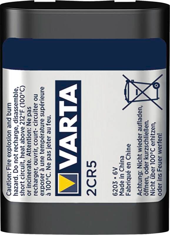 Varta Photo-Batterie 2 CR 5 Photo Professional Lithium